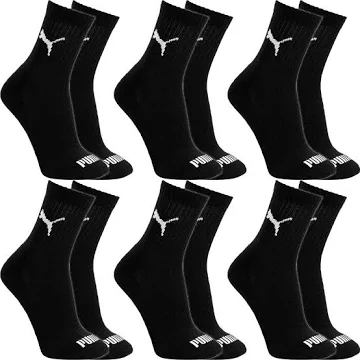 Kit 6 Pares Meias Puma Cano Médio Alto Algodão Meia Adulto Masculino F